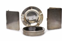 Lot 553 - GEORGE V CIRCULAR SILVER ASH DISH of standard...