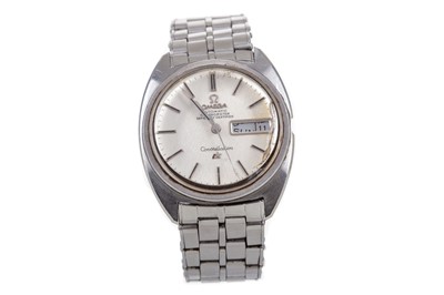 Lot 869 - A GENTLEMAN'S OMEGA CONSTELLATION STAINLESS STEEL AUTOMATIC WRIST WATCH