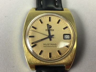 Lot 326 - A GENTLEMAN'S ROAMER MUSTANG INDIANAPOLIS WRIST WATCH