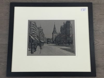 Lot 289 - TRONGATE, GLASGOW, A MIXED MEDIA BY SANDY GRANT