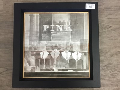 Lot 302 - PINK, A WATERCOLOUR BY COLM DOCHARTY