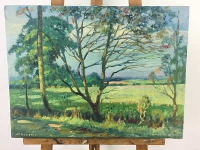 Lot 300 - THREE UNFRAMED LANDSCAPES