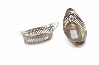 Lot 571 - PAIR OF EDWARDIAN SILVER BASKETS each with...