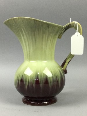 Lot 417 - A WEST GERMAN GLAZED PITCHER AND OTHER CERAMICS