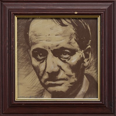 Lot 293 - CHARLES BAUDELAIRE, A PASTEL BY IAN HUGHES