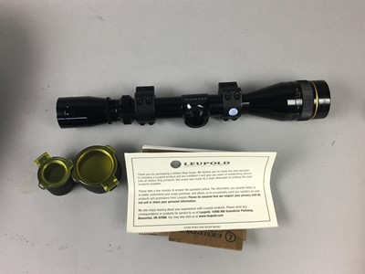 Lot 429 - AN AVALON HD 20-60 X 80 SPOTTING SCOPE AND A LEUPOLD RIFLE SCOPE