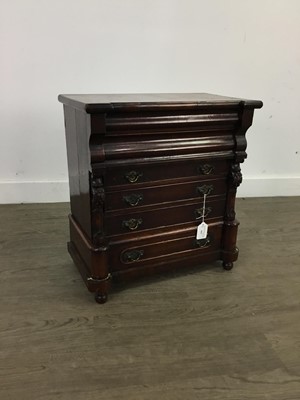 Lot 443 - A VICTORIAN APPRENTICE OGEE CHEST