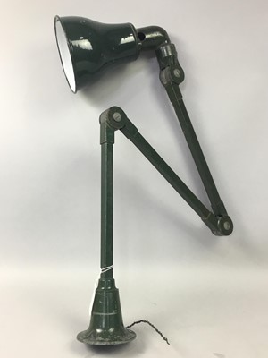 Lot 448 - A WALL MOUNTING INDUSTRIAL LAMP