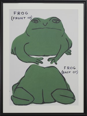 Lot 78 - FROG (FRONT OF), FROG (BACK OF), A LITHOGRAPH BY DAVID SHRIGLEY