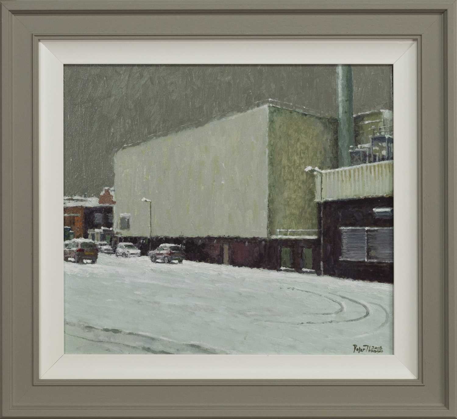 Lot 310 - GLASGOW DISTILLERY, AN OIL BY PETER THOMSON