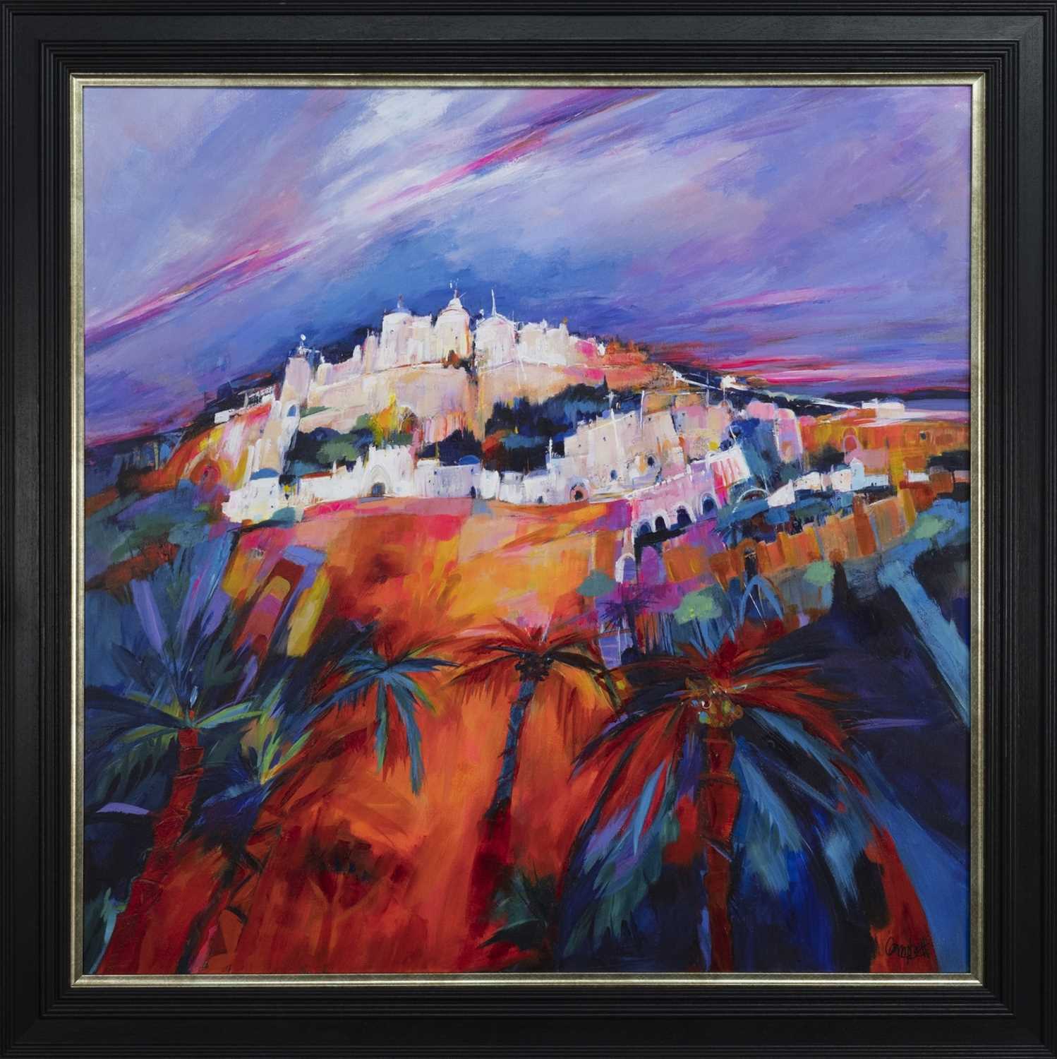 Lot 35 - ANDALUCIA, AN ACRYLIC BY SHELAGH CAMPBELL