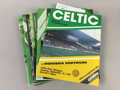 Lot 461 - A LOT OF CELTIC F.C. EUROPEAN MATCH PROGRAMMES