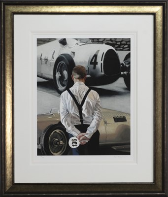 Lot 324 - AUCTION DAY, A SIGNED LIMITED EDITION PRINT BY IAIN FAULKNER