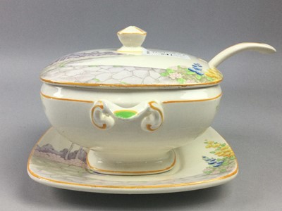 Lot 541 - A TAMS WARE FAIRYLAND TUREEN AND JUG AND OTHER CERAMICS