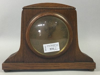 Lot 531 - A WURTTEMBERG MANTEL CLOCK AND OTHER ITEMS