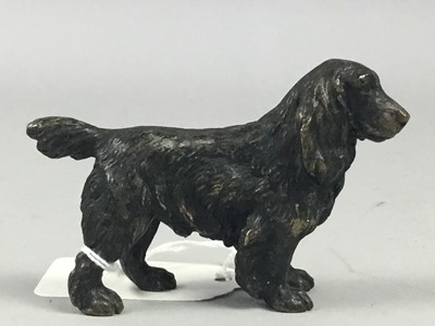 Lot 569 - A LOT OF TWO BRONZE DOGS