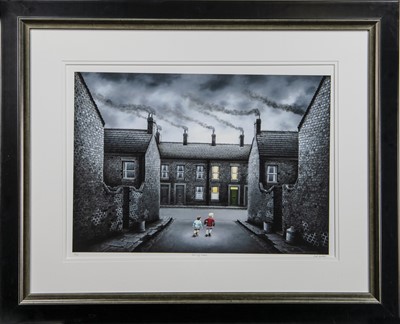 Lot 191 - ROLLING HOME, A SIGNED LIMITED EDITION PRINT BY LEIGH LAMBERT