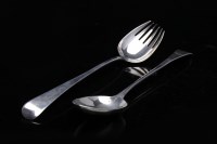 Lot 601 - TWO GEORGE III SILVER SERVERS comprising...