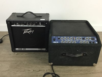 Lot 35 - THREE ELECTRIC GUITARS AND TWO AMPLIFIERS