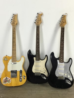 Lot 35 - THREE ELECTRIC GUITARS AND TWO AMPLIFIERS