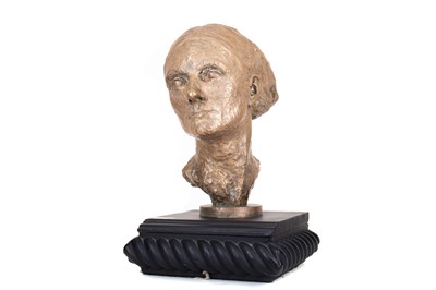 Lot 183 - FEMALE HEAD, A BRONZE FROM THE CIRCLE OF JACOB EPSTEIN