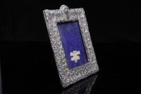 Lot 607 - LATE VICTORIAN SILVER PHOTOGRAPH FRAME heavily...