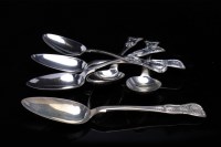 Lot 612 - SET OF SIX EARLY VICTORIAN SILVER KING'S...