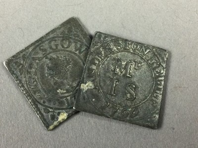 Lot 152 - A LOT OF TWO GEORGE III SCOTTISH CHURCH TOKENS