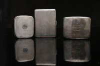 Lot 617 - TWO ART DECO CIGARETTE CASES the first maker...