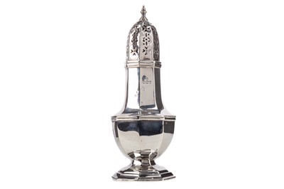 Lot 134 - A VICTORIAN SILVER SUGAR CASTER