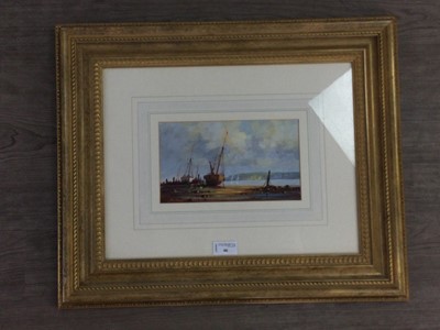 Lot 46 - BOATS ON THE SHORE BY D. SHORT