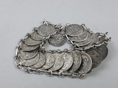 Lot 64 - A LOT OF VINTAGE SILVER COSTUME JEWELLERY