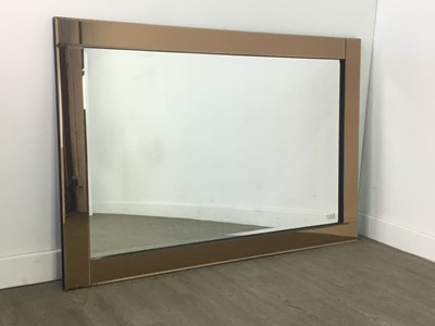 Lot 214 - A LARGE WALL MIRROR