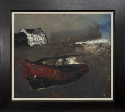 Lot 370 - RED BOAT, AN OIL BY LIL NEILSON