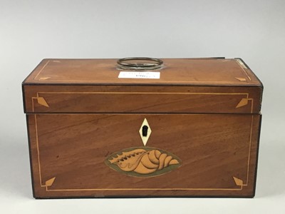 Lot 396 - TWO 19TH CENTURY BOXES AND OTHER OBJECTS