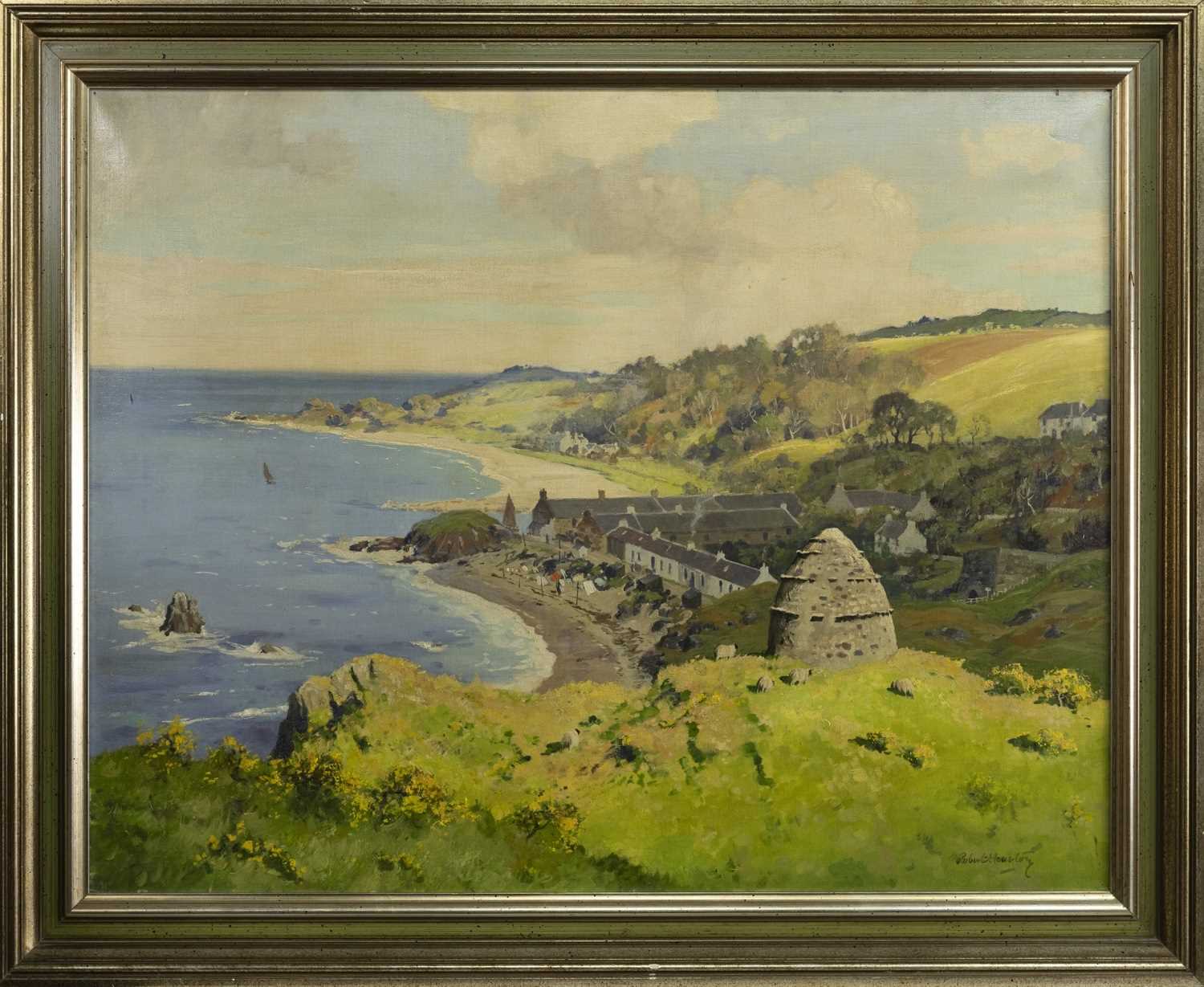 Lot 25 - DUNURE, AN OIL BY ROBERT HOUSTON