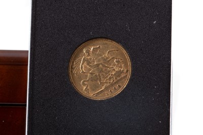 Lot 4 - A VICTORIAN GOLD HALF SOVEREIGN DATED 1900