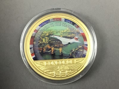 Lot 375 - A COLLECTION OF CUPRO NICKEL COIN SETS AND A COMMEMORATIVE CROWN