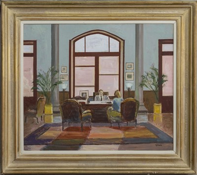 Lot 8 - THE SECRET AGENT, AN OIL BY GEORGE HORN