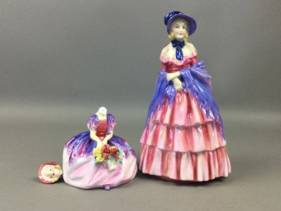 Lot 288 - A GROUP OF SEVEN ROYAL DOULTON FIGURES AND A ROYAL WORCESTER FIGURE