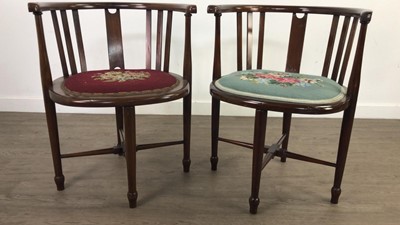 Lot 300 - A LOT OF SEVEN VARIOUS DINING AND SIDE CHAIRS