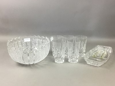 Lot 90 - A LOT OF CRYSTAL TABLEWARE