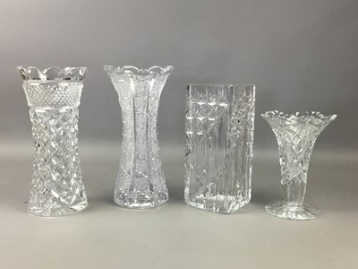 Lot 90 - A LOT OF CRYSTAL TABLEWARE