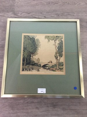 Lot 244 - A DRYPOINT ETCHING BY EDGAR PATTISON