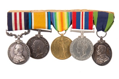 Lot 4 - A SERVICE MEDAL GROUP AWARDED TO OWEN LOCHRIN