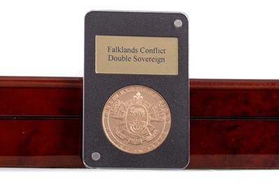 Lot 6 - THE 2018 ELIZABETH II FALKLANDS CONFLICT DOUBLE SOVEREIGN