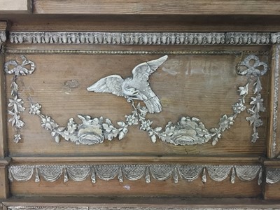 Lot 753 - A SCOTTISH PINE AND COMPOSITION FIRE SURROUND OR CHIMNEYPIECE IN THE MANNER OF ROBERT ADAM