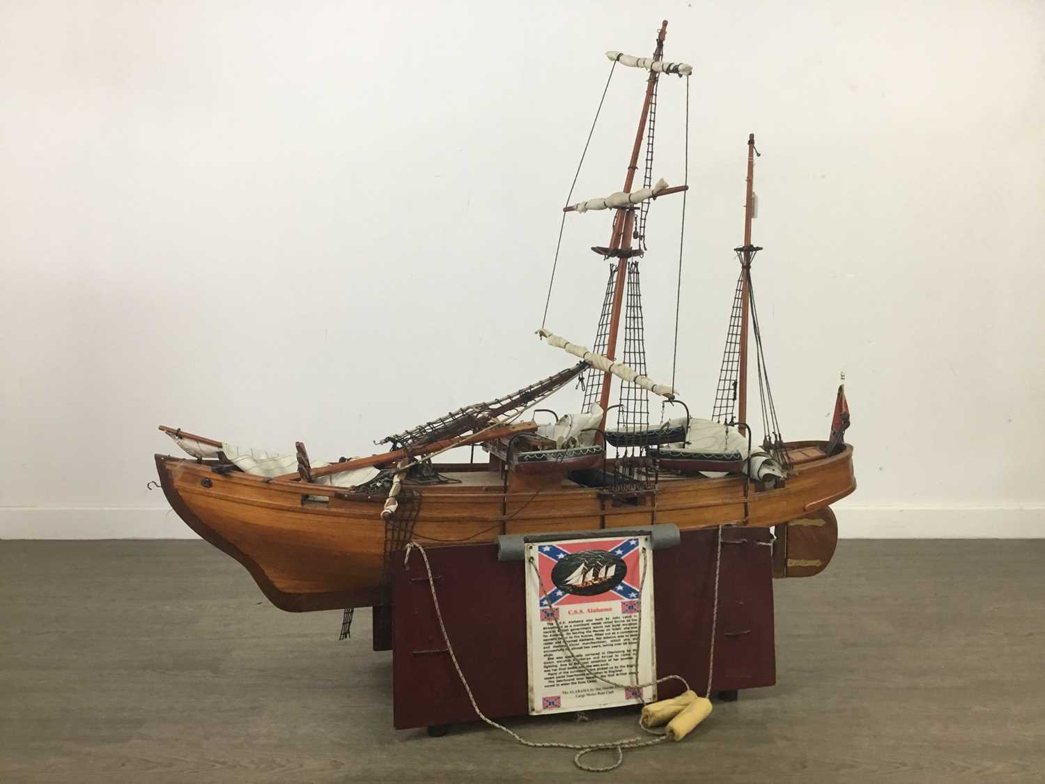 Lot 430 - A MODEL GALLEON