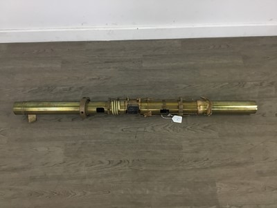 Lot 598 - BRASS INNER COMPONENT FOR A NAVAL RANGEFINDER