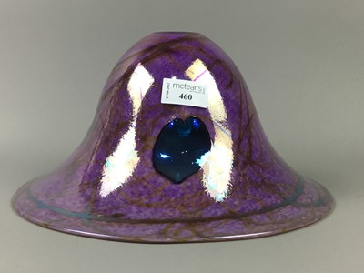 Lot 460 - AN IRIDESCENT GLASS CEILING LIGHT SHADE